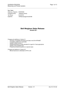 Beltweighers release