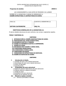 ARQ-741 DISEÑO ESTRUCTURAL II