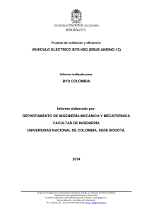 4. Informe final resultados de pruebas bus padrón eléctrico BYD 12 m (2014)