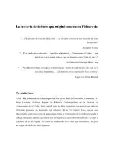 171. The century of debates that gave rise to a new Physiocracy - 171. La centuria de debates que origin ó una nueva  Fisiocracia 