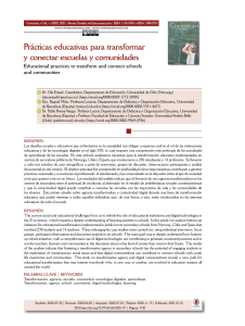 Practicas educativas para transformar y