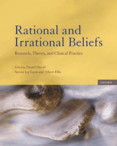 Rational & Irrational Beliefs: Research, Theory, Practice