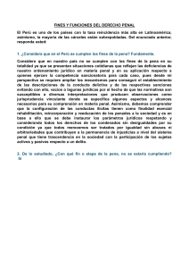 Derecho Penal en Perú: Fines y Funciones