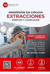 Programa Inmersión en cirugía-extracciones simples y complejas