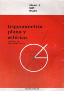 Trigonometria Plana y Esferica Granville