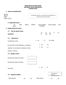 Ficha Individual Acumulativa del Alumno