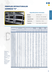 Perfiles Estructurales Correas G: Especificaciones Técnicas