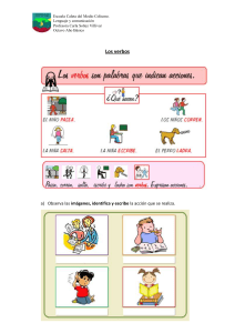 Hoja de Trabajo de Verbos para 8vo Grado en Español