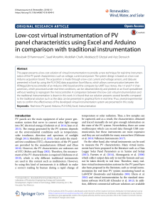 Low-cost virtual instrumentation of PV