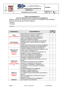 Actividad 1 - Evaluación del protocolo