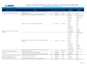 calendario INEGI 2024