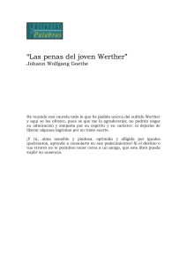 Las penas del joven Werther