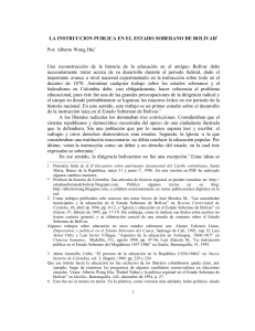 La instruccion publica en el estado soberano de bolivar