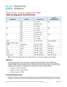 9.3.3 Packet Tracer - HSRP Configuration Guide