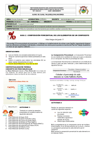 composicion porcentual TALLER