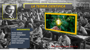 TEORIA CIENTIFICA  (TRABAJO EN GRUPO)