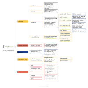 Ciclo del Proyecto: Mapa Mental de Gestión