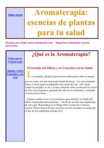 Aromaterapia. Esencias de plantas 