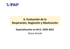 6. Dossier Eval.de Respiración, Deglución, Masticación