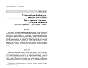 C Maganto y A Avila 1999 El diagnostico