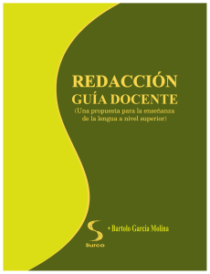 Guía Docente de Redacción: Métodos y Organización del Pensamiento