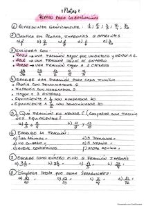 Repaso de fracciones