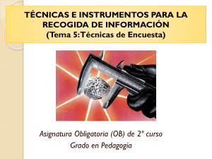 Técnicas de encuesta