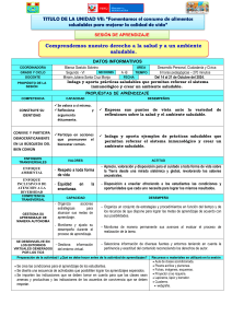 SESION DE   APRENDIZAJE   Nº 01 - DPCC-  VII UNIDAD -    2º  AÑO