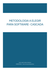 Metodología Cascada en Desarrollo de Software