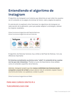 1 Entendiendo el algoritmo de Instagram