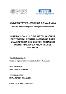 Garcia - DISENO Y CALCULO DE INSTALACION DE PROTECCION CONTRA INCENDIOS PARA UNA EMPRESA DEL SECT...