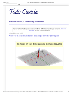 SA.Lect.Ejercicios.250424.Vectores en tres dimensiones.Todo Ciencia Vectores de fuerza