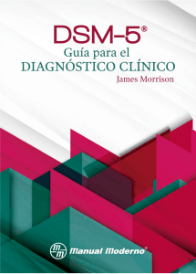 Dsm-5 Guía Para El Diagnóstico Clínico de James Morrison Editorial Manual Moderno