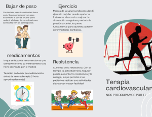 recomendaciones de terapia fisica cardiovascular para pacientes con DCI debido a un sindrome de brugada 