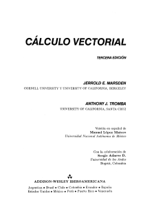 Calculo vectorial 3 Ed Jerrold Marsden A