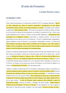 El mito de Prometeo Carolina Martínez Amaro