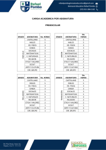 CARGA ACADEMICA POR ASIGNATURA