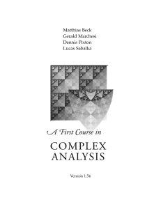 Beck and other [2002-English] ]A First Course in Complex Analysis