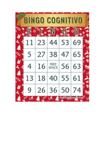 BINGO NAVIDEÑO COGNITIVO