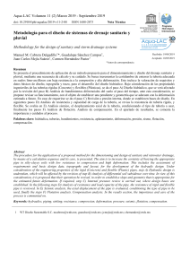 Metodología para el diseño de sistemas de drenaje sanitario y pluvial