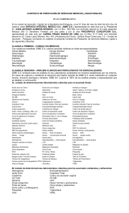 CONTRATO DE PRESTACIÓN DE SERVICIOS MEDICOS y SANATORIALES