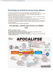 Escatología: Doctrina de las Cosas Últimas y el Apocalipsis