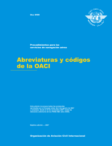 Abreviaturas y codigos de la OACI-DOC 8400