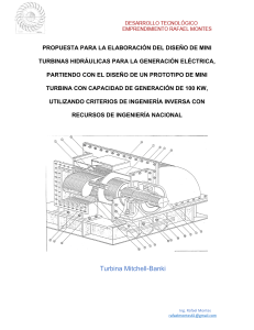 Diseño mini turbina HIDRAULICA Mitchell Banki