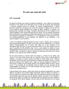 Lovecraft El Color que cayó del cielo