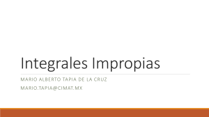 Integrales Impropias