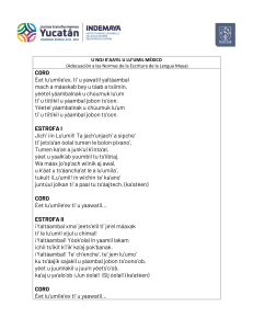 Letra HNM en  maya reg 2019