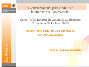 Salud Mental en Adolescentes