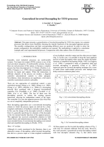 Generalized Inverted Decoupling for TITO processes