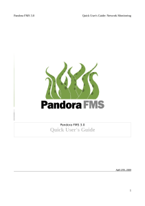 Pandora FMS 3.0 Quick User's Guide - network monitoring